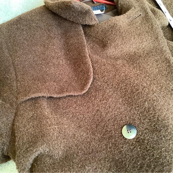 Wool and Alpaca long wrap coat. Vintage size 16. Harvé Benard - Picture 10 of 16